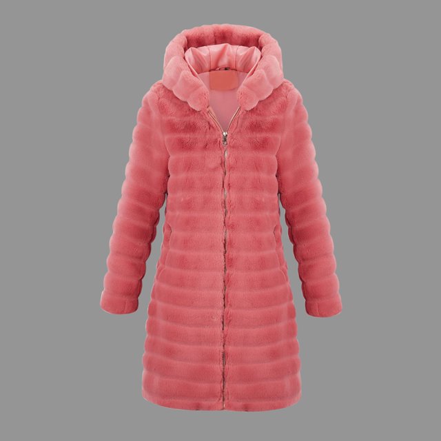 Puntoco Abrigo De Mujer Otoño E Invierno Con Capucha Deportes Felpa Casual Manga Larga Abrigo Con Cremallera Mujer Tallas Grandes Bata De Color Sólido Liquidación De Navidad Puntoco Puntoco-5354
