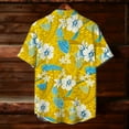 thumbnail image 5 of Giftesty Unisex Regular Fit Tropical Hawaiian Print Short Sleeve Button Down Collar Casual Camp Shirt, 5 of 9