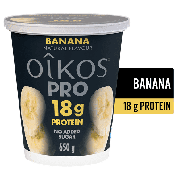 Oikos Pro Yogurt, Banana, High Protein, 650g