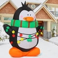 thumbnail image 3 of GOOSH 4.2 FT Christmas Inflatables Penguin Outdoor Christmas Decorations, Inflatable Christmas Penguin Xmas Decorations Clearance with LED Lights Built-in for Holiday/Christmas/Party/Yard/Garden, 3 of 7