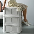 thumbnail image 4 of Cheers Home Foldable Plastic Clothes Socks Sundries Toy Storage Box Container Organizer, 4 of 7