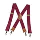 thumbnail image 2 of Tirantes casuales con clip para hombre, ideales para negocios, disfraces, fiestas y eventos formales. Rojo, 2 of 9