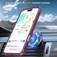 thumbnail image 4 of For iPhone 16 Case Compatible with MagSafe Ring Holder Kickstand TPU+PC Phone Cover - Blue, 4 of 5