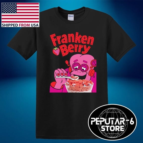 Franken Berry Chocula Men's Black White Size S-5XL