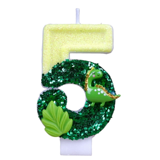 TanSiDing 3pcs Roman Numeral Candles Birthday Party Decorations - Floral Design Wax Candles for Anniversary Celebration Cake Topper