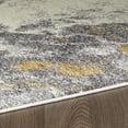 thumbnail image 3 of Erbanica 5' x 8' Modern Abstract Distressed White Ochre Rug, 3 of 4
