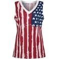 thumbnail image 4 of Women's American Flag Patriotic Stars Stripes Shirts 4th of July independence Day Tanks Tops, 4 of 5