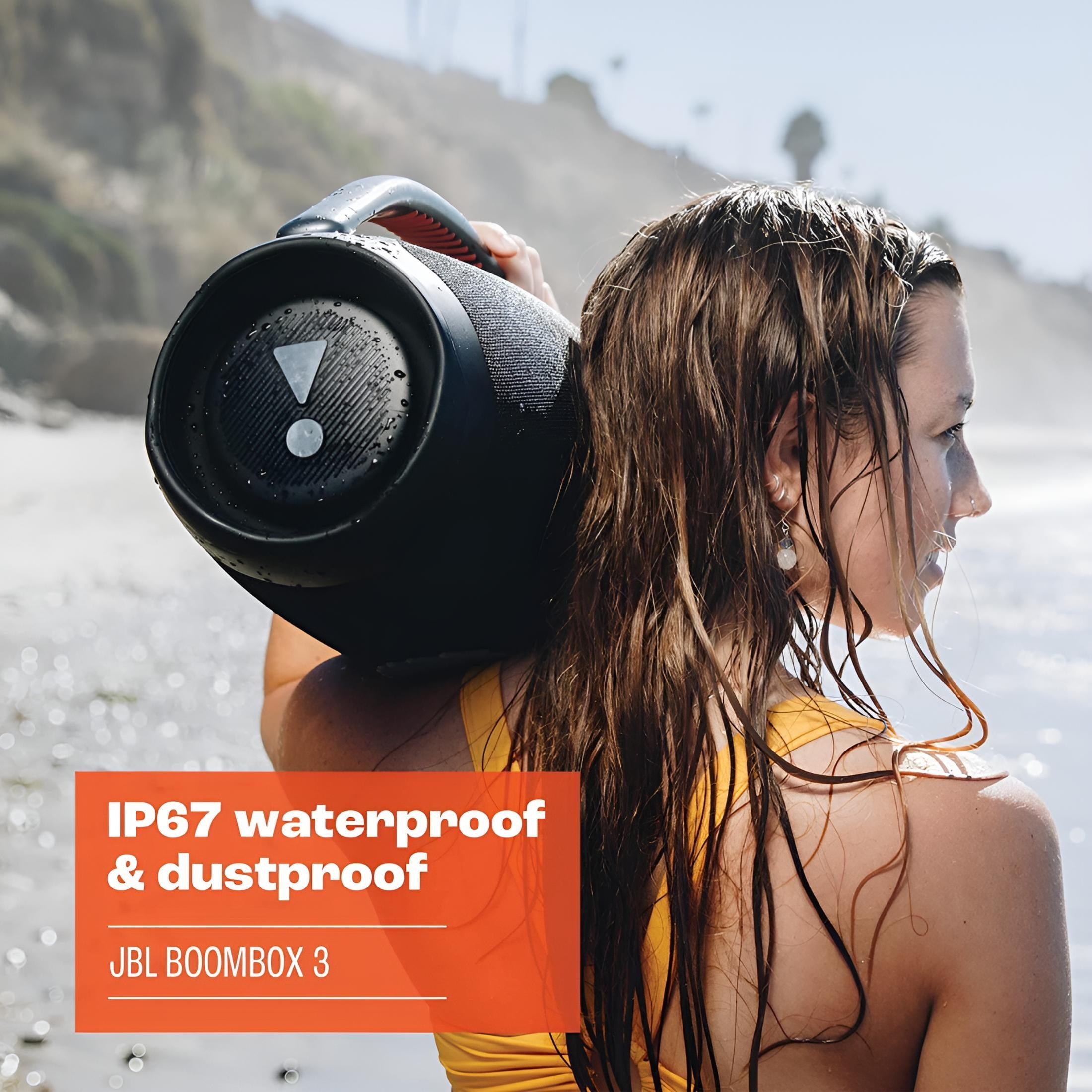 JBL Boombox 3 Portable Bluetooth Speaker IPX7 Waterproof, Upto 24 Hours of Playtime - Black Damaged Box JBLBOOMBOX3BLKAM