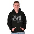thumbnail image 5 of Game Needs Me PC Gamer Nerdy Geeky Hoodie Sweatshirt Women Men Brisco Brands M, 5 of 6