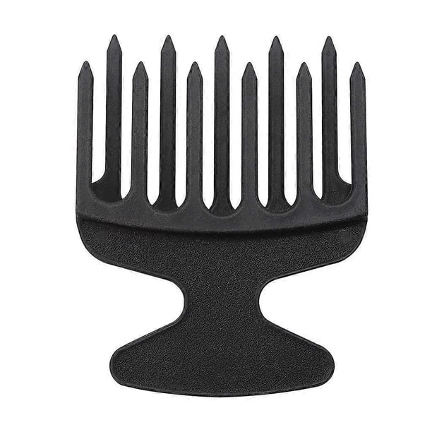 Peine de púas anchas para cabello afro, ideal para desenredar y dar volumen a las raíces del cabello rizado natural.