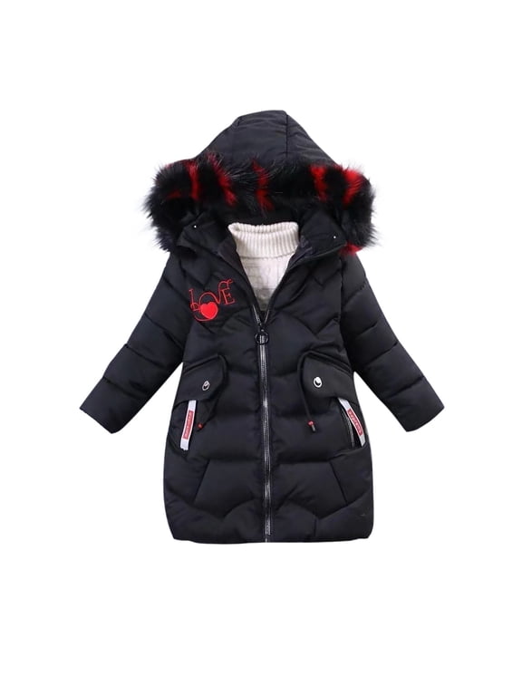 Baby Jacket 18 Month Jacket Girls 24 Month Girl Jacket 18 Month Rain Jacket Boy Children's Winter Girls' Hooded Cotton Jacket Winter Children's Thick Cotton Jacket Girls' Warmth