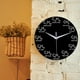 thumbnail image 5 of Reloj de pared redondo de 30 cm, sin tictac, con fórmula matemática, de cuarzo, para niños. Carbón, 5 of 9