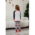 thumbnail image 4 of WIBACKER Kids Christmas Reindeer Pajamas Long Sleeve Holiday Pjs Set Toddler Boys Girls Xmas Snowflake Jammies 2-14 Years, 4 of 7