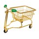thumbnail image 5 of Mini carrito de compras de juguete, suministros de oficina creativos, soporte para maquillaje, mini almacenamiento oro y verde, 5 of 9