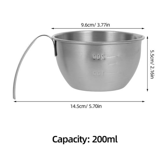 LITINKIMI Pancake Mixing Bowl Silver Stainless Steel 1Pack