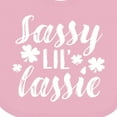 thumbnail image 4 of Inktastic Saint Patrick's Day Sassy Lil' Lassie with Shamrocks Boys or Girls Baby Bib, 4 of 4