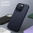 thumbnail image 6 of JETech Silicone Case for iPhone 15 Pro 6.1-Inch, Silky-Soft Touch Full-Body Protective Phone Case, Shockproof Cover (Blue), 6 of 6