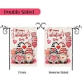 thumbnail image 2 of JOOCAR Valentine's Day Garden Flags, Gnome Couple Happy Valentine's Day Love Balloon Envelope 12x18 Inches Double Sided Garden Flags for Outdoor Garden Festival Yard Decoration, 2 of 5