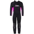 thumbnail image 3 of Seavenger 3mm Kids Full Body Wetsuit with Knee Pads for Surfing, Snorkeling, Swimming (Coral Pink, 10), 3 of 7