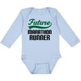 thumbnail image 3 of Inktastic Marathon Runner Childs Boys Long Sleeve Baby Bodysuit, 3 of 5