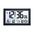 thumbnail image 1 of DOLITY Digital Alarm Clock Practical Backlight Desk Clock for Cafe Shop Living Room H181H black, 1 of 9