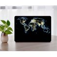 thumbnail image 1 of KSK KAISHEK Compatible New MacBook Air 13" Case 2022/2021/2020/2019/2018 Rel. Model A1932 A2179 A2337 m1, Plastic Hard Shell Case Cover + Black Keyboard Cover, Geography 78, 1 of 5