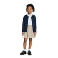 thumbnail image 5 of Wonder Nation Girls School Uniform Poplin Button-Up Blouse, Sizes 4-18, 5 of 7