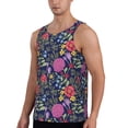 thumbnail image 3 of Rocae Floral for Men's Workout Tank Top Men's Running Tank Top Dry Fit Athletic Workout Tank TopsXX-Large, 3 of 9