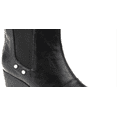 thumbnail image 2 of Journee Collection Women's Side Gores Slip Resistant Studded Jessie Almond Toe Wedge Booties Black  Size 9, 2 of 3
