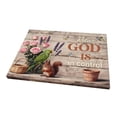 thumbnail image 2 of Christian Calming Wall Art, Relax God Is in Control Motivational Faith Canvas Frame Wall Hanging, Inspirational Religious Quote Farmhouse Style Home Decor Gift, 2 of 8