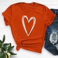 thumbnail image 2 of BLVB Women Valentine's Day Shirts Cute Heart Graphic T-Shirt Printed Casual Short Sleeve Crewneck Tee Top Blouse, 2 of 5