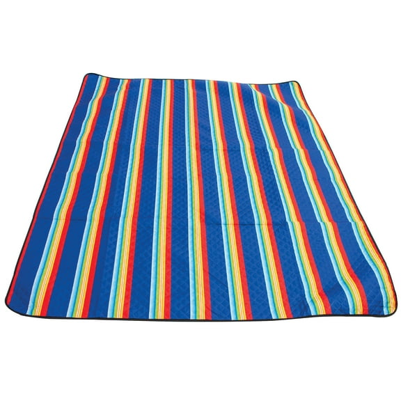 Rio Beach 1 ft Blue Roll-Up Beach Blanket With Handle