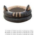thumbnail image 3 of Tvtnvo Flower Shaped Winter Warm Plush Pet Bed Pet House Pet Tent Calming Donut Nest Anti Breathable Soft Washable Cozy Sleep for Small Pets and Dogs Suit Indoor Lounger Gray 13.7 in, 3 of 4