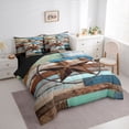 thumbnail image 3 of Castle Fairy Texas Stars Bedding Comforter Set,Abstract Vintage Cabin Full Bedding Set, 3 of 8