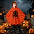 thumbnail image 5 of Zylarhe Girls Halloween Jumpsuits Dance Stage Performance Party Outfit Playful Home Wear for Toddlers Orange 6-7 Years, 5 of 7