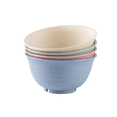 thumbnail image 7 of 40OZ Wheat Straw Bowls Sets of 4, Unbreakable & Thick Ramen Bowl, Microwave & Dishwasher Safe Large Soup Bowls, Reusable Plastic Cereal Bowls for Party, Camping, Patio Dinning, RVs- Multi, 7 of 7