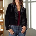 thumbnail image 3 of Blazer pour Femmes, Décontracté Court en Velours avec Poches à Rabat Ajusté, Blazer Décontracté pour Femmes, 3 of 7