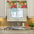thumbnail image 2 of Yayeee Kitchen Valance Rod Pocket 54" x 18" Living Room Window Curtain, Vibrant Tomatoes, 2 of 6