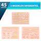 thumbnail image 5 of Kit Sutura Practica Herida Almohadilla Cirugia Medicina 3pzs, 5 of 7