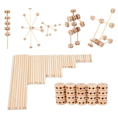 

1 Set of Wooden Building Blocks Playthings Stacking Blocks Toys DIY Blocks Toys