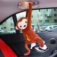 thumbnail image 3 of Creative Monkey Tissue Box Cartoon Tissue Cover Paper Holder Napkin Box Paper Storage for Car Home Bathroom(Coffee Color), 3 of 6