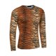 thumbnail image 5 of Camiseta de pullover ajustada para hombre con estampado de leopardo en naranja y negro XXL, 5 of 6