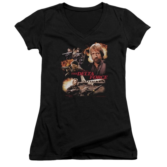 Delta Force Action Pack Junior Women's V-Neck T-Shirt Black
