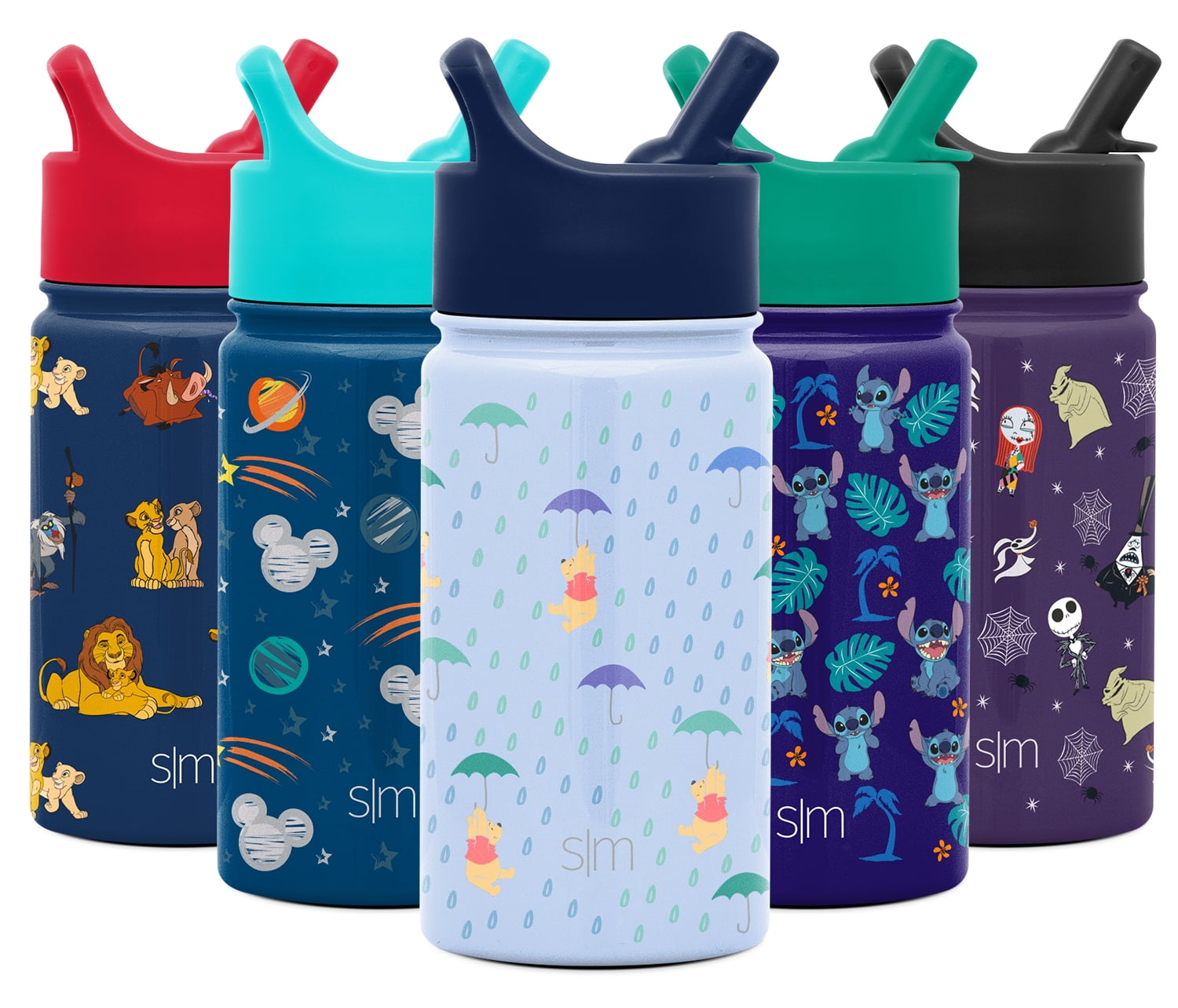 Simple Modern 14oz Disney Summit Kids Water Bottle Thermos with Straw Lid Dishwasher Safe