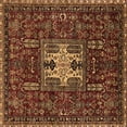 thumbnail image 1 of Ahgly Company Indoor Square Oriental Brown Industrial Area Rugs, 7' Square, 1 of 4