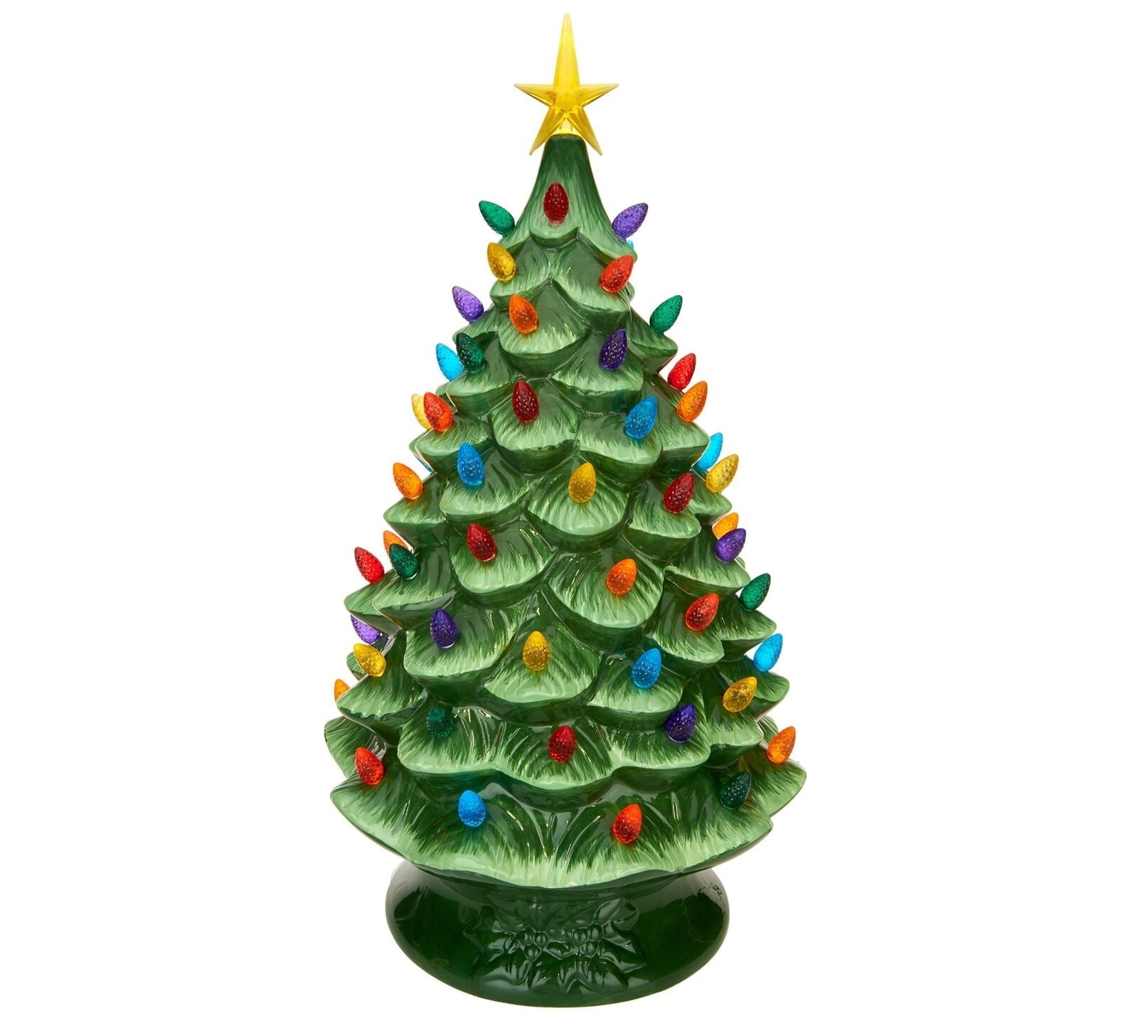 Mr. Christmas 24" Oversized PlugIn Nostalgic Tree in Green