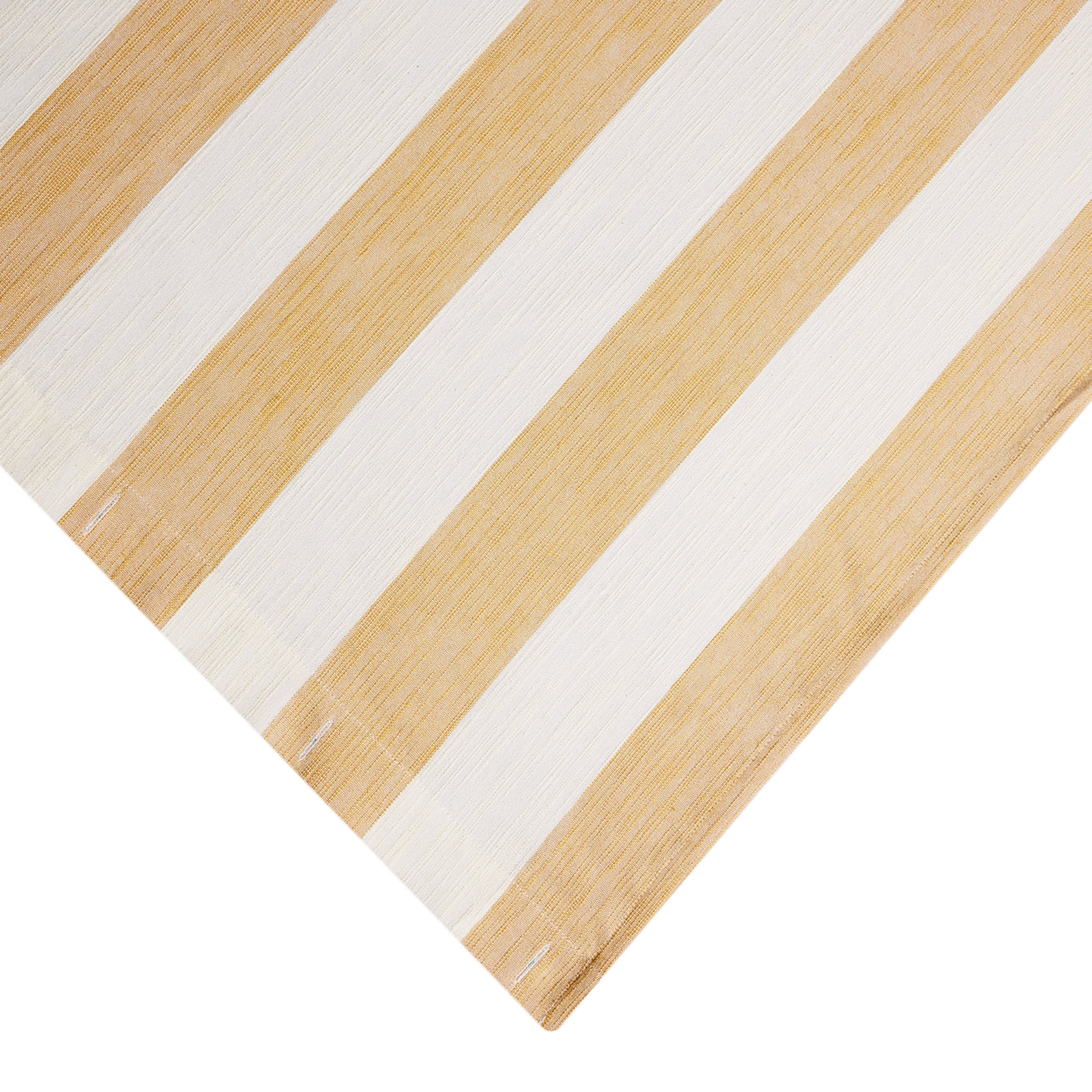 Beautiful Amber Yellow Mix & Match Stripe Shower Curtain by Drew Barrymore, Cotton & Polyester, 72" x 72"
