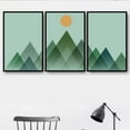 thumbnail image 2 of IDEA4WALL 3 Piece Framed Canvas Wall Art for Living Room, Bedroom Nordic Style Canvas Prints for Modern Home Decoration Ready to Hang, 2 of 4