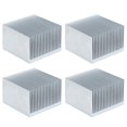 thumbnail image 3 of Disipador de calor de aluminio, 4 aletas de refrigeración Disipador de calor electrónico de aluminio Disipador de calor del radiador Diseñado con precisión, 3 of 14