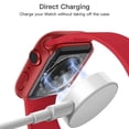 thumbnail image 4 of JETech Case with Screen Protector Compatible with Apple Watch SE (2022/2020) /Series 6 5 4 44mm, Overall Protective Cover, Built-in Tempered Glass Film High Sensitivity, 2 Pack (Red), 4 of 6